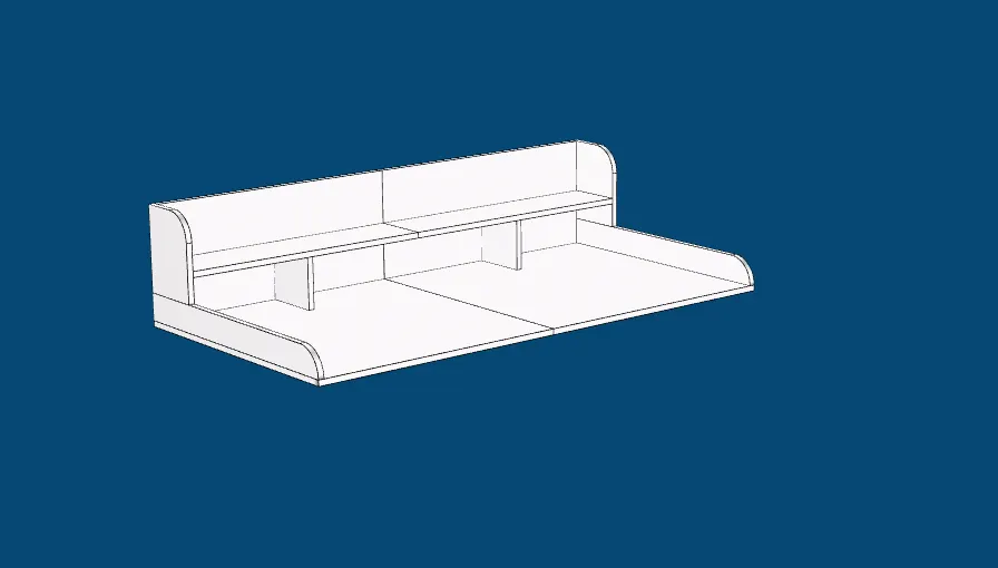 Washer Dryer Countertop with Non-slip Pads by HouseOfZazla