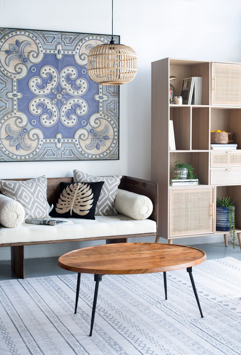 Oval Coffee Table - Brown by HouseOfZazla
