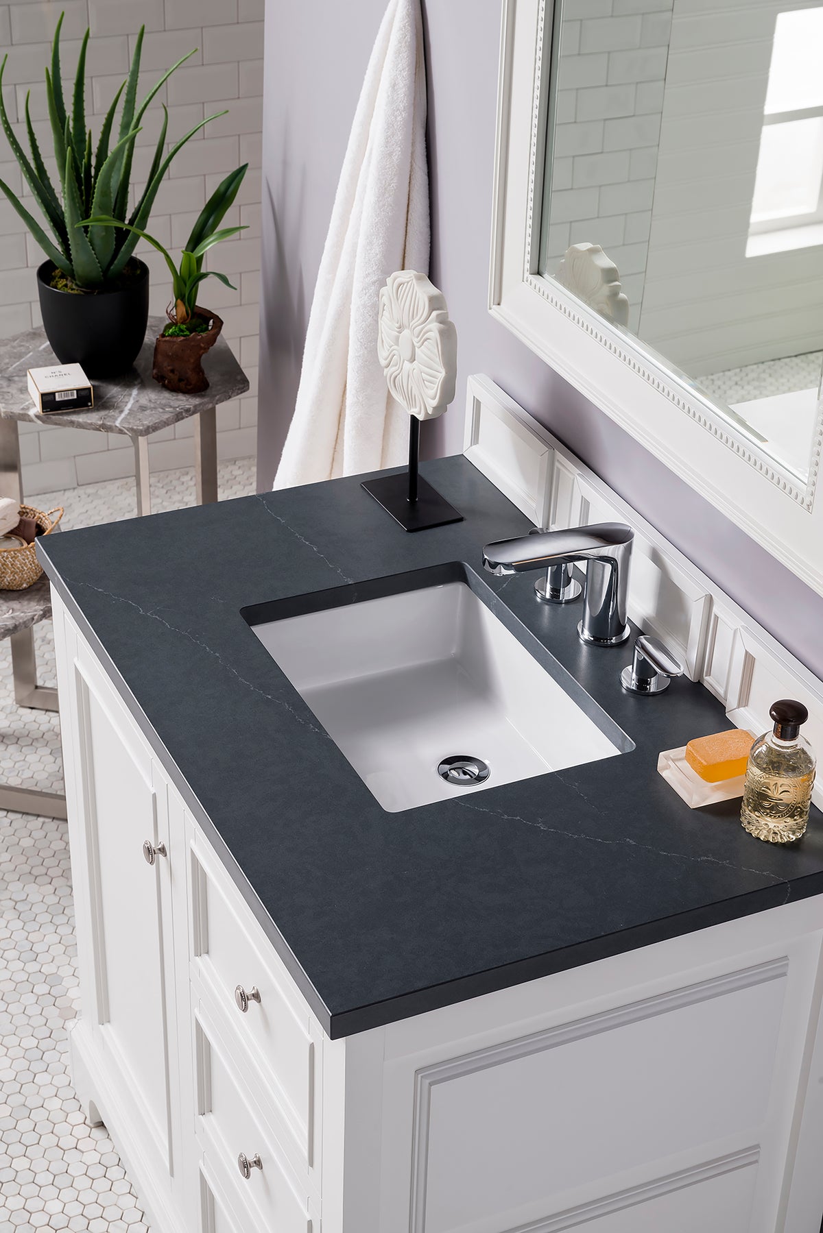 James Martin De Soto 36" Single Bathroom Vanity, Bright White, view 30