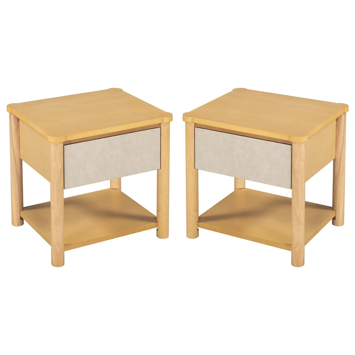 Wood Nightstand Set of 2 by HouseOfZazla