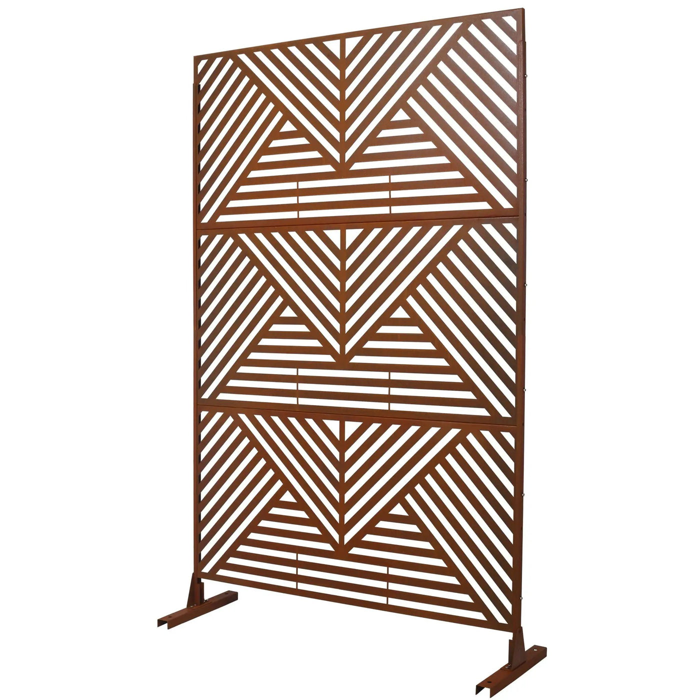 Freestanding Outdoor & Indoor Freestanding Metal Privacy Screen by HouseOfZazla