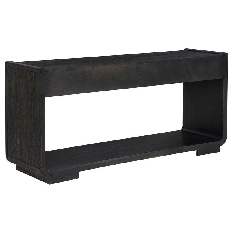 Leandro 2-drawer Entryway Sofa Console Table Burnished Black by Unique Piece Furniture