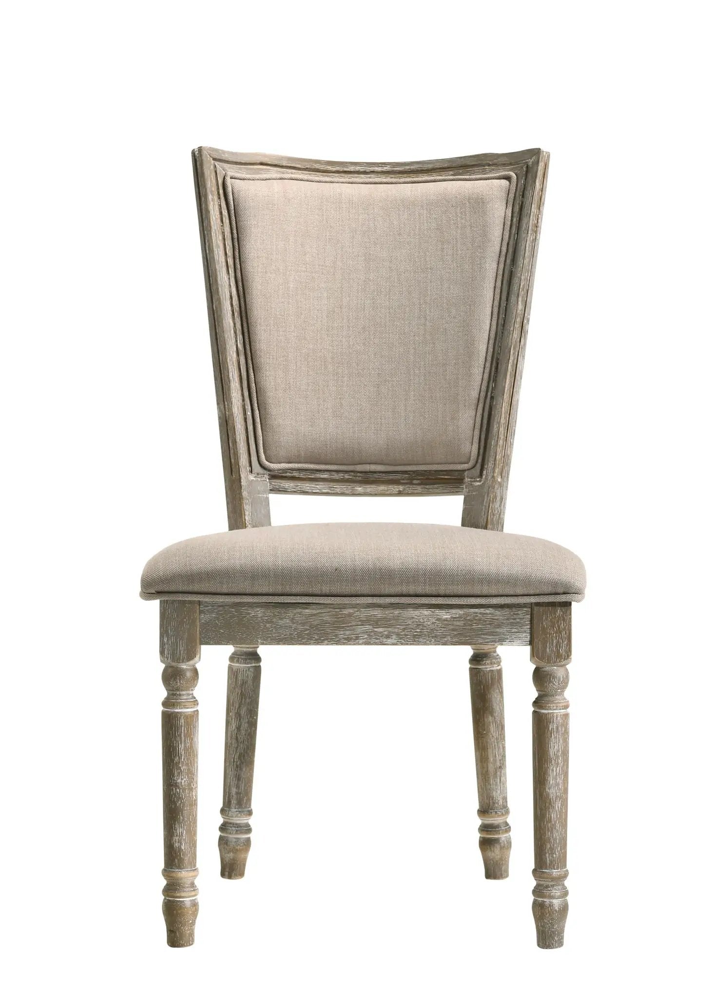 Gabrian - Two Tone, Reclaimed Side Chair (Set of 2) - Beige / Gray by HouseOfZazla