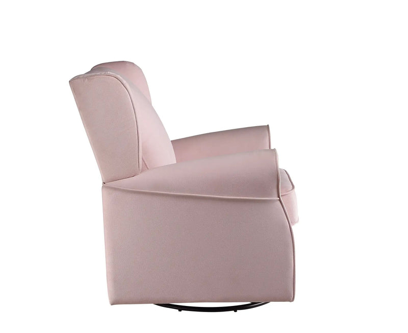 Tamaki - Glider Chair With Swivel - Pink by Unique Piece Furniture