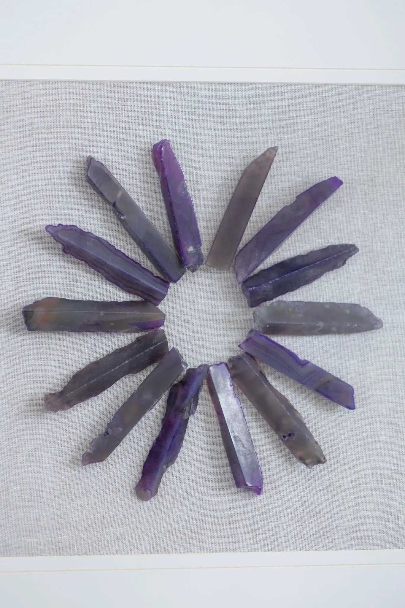 Grace Purple Agate Shadow Boxes Wall Art Set of 2 - Multicolor by HouseOfZazla