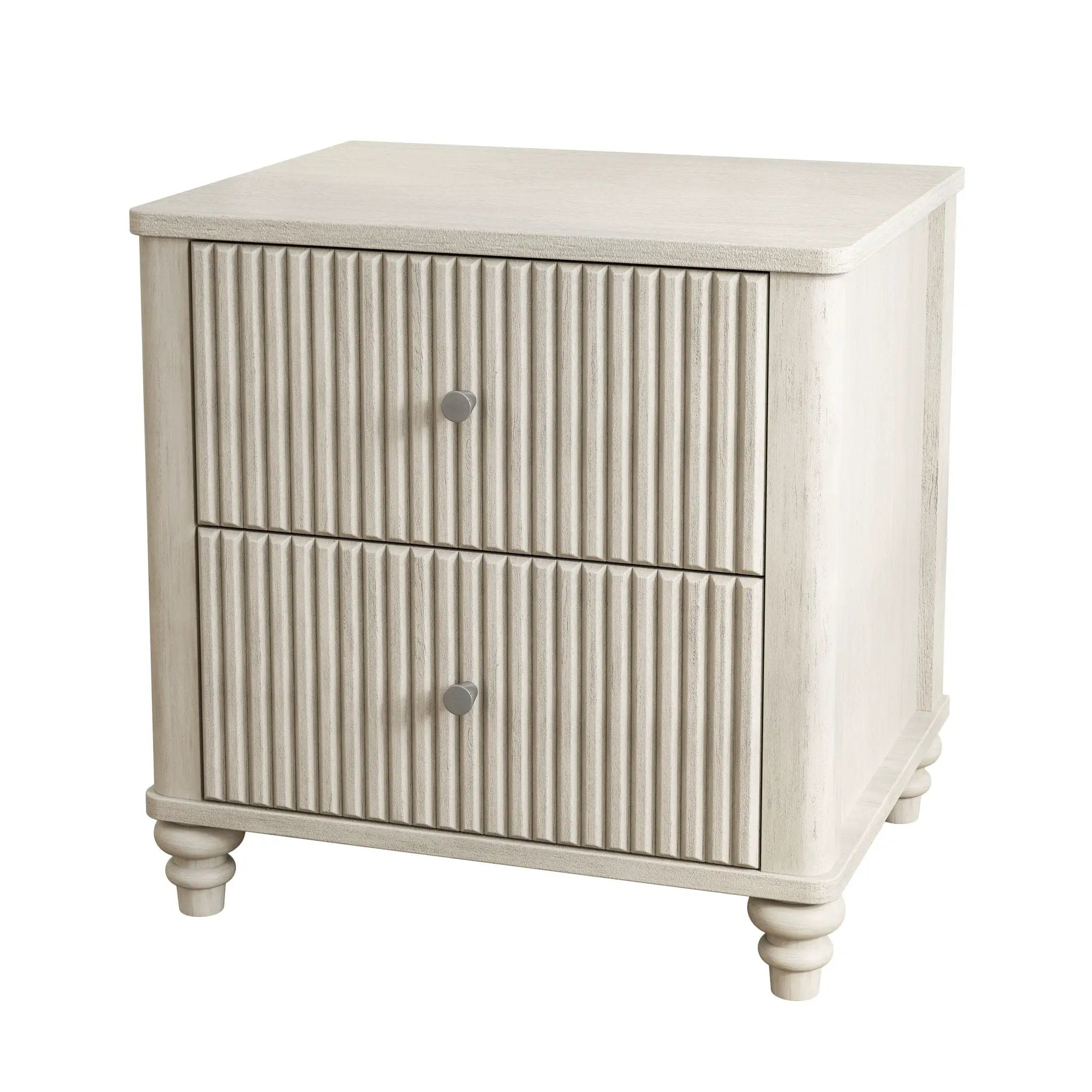 Fluted Nightstand With 3 Drawers by HouseOfZazla