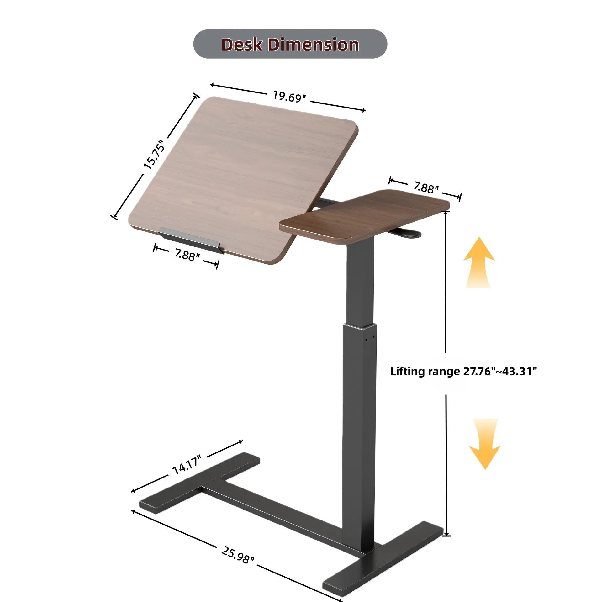 Mobile Adjustable Standing Desk by HouseOfZazla