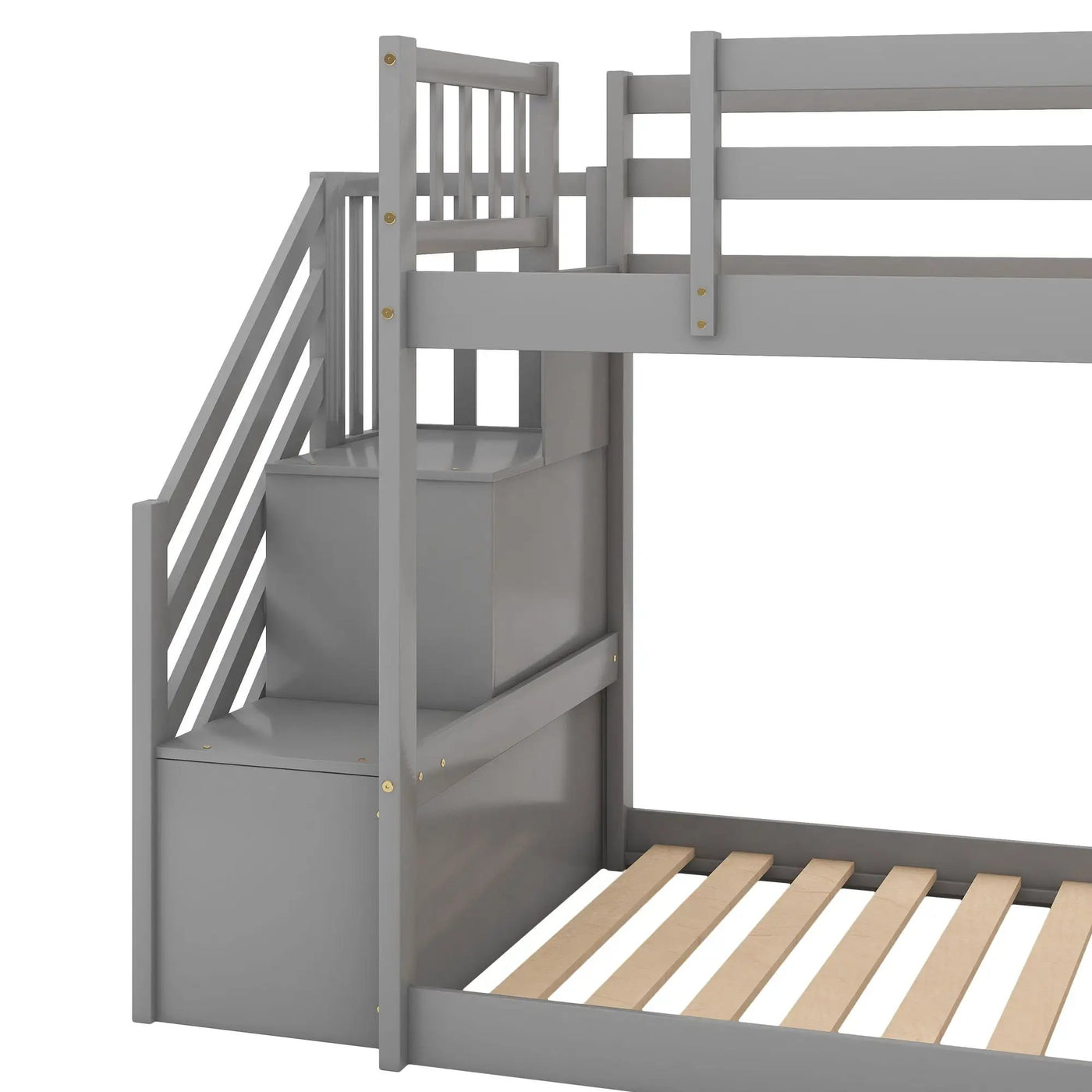 Bunk Bed With Convertible Slide And Stairway by HouseOfZazla