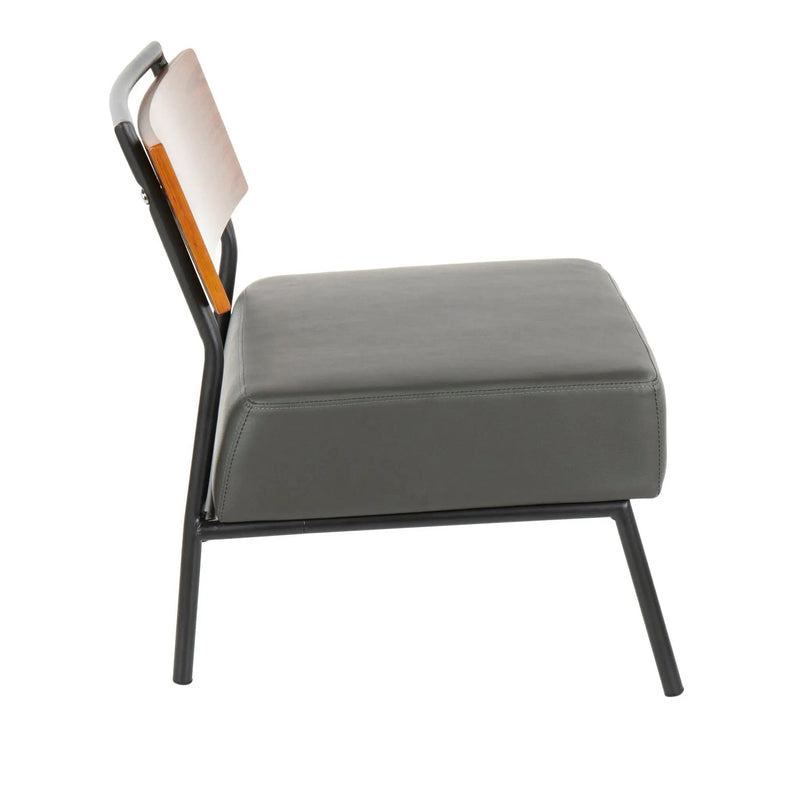 Fiji - Contemporary Chair - Gray / Walnut by Unique Piece Furniture