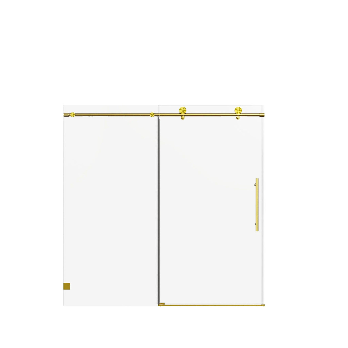 Frameless Single Sliding Soft Close Shower Doors, 5/16" Sgcc Tempered Glass by HouseOfZazla