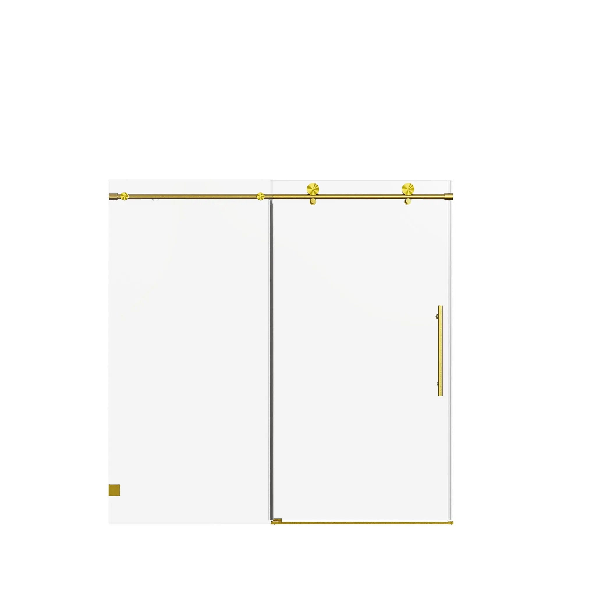 Frameless Single Sliding Soft Close Shower Doors, 5/16" Sgcc Tempered Glass by HouseOfZazla