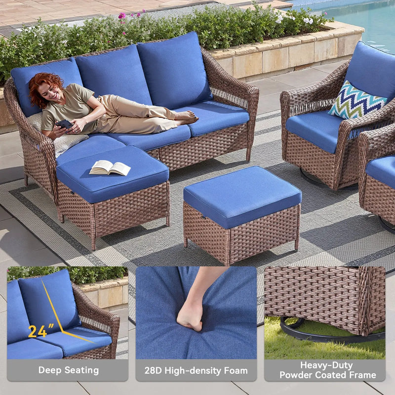 67.3" Outdoor Wicker Patio Sofa by HouseOfZazla