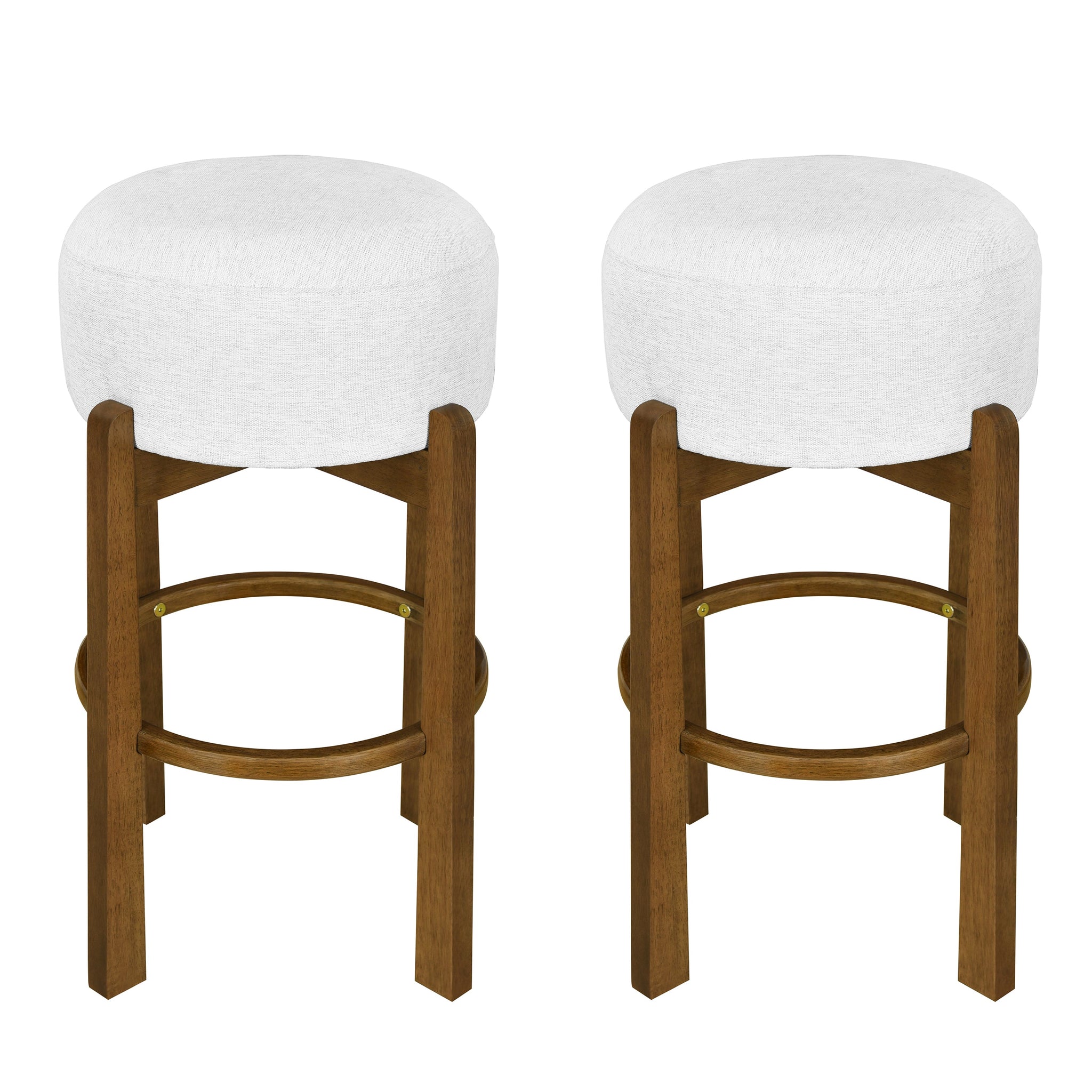 Vera Indoor Wooden Upholstered Barstool - Dark by HouseOfZazla
