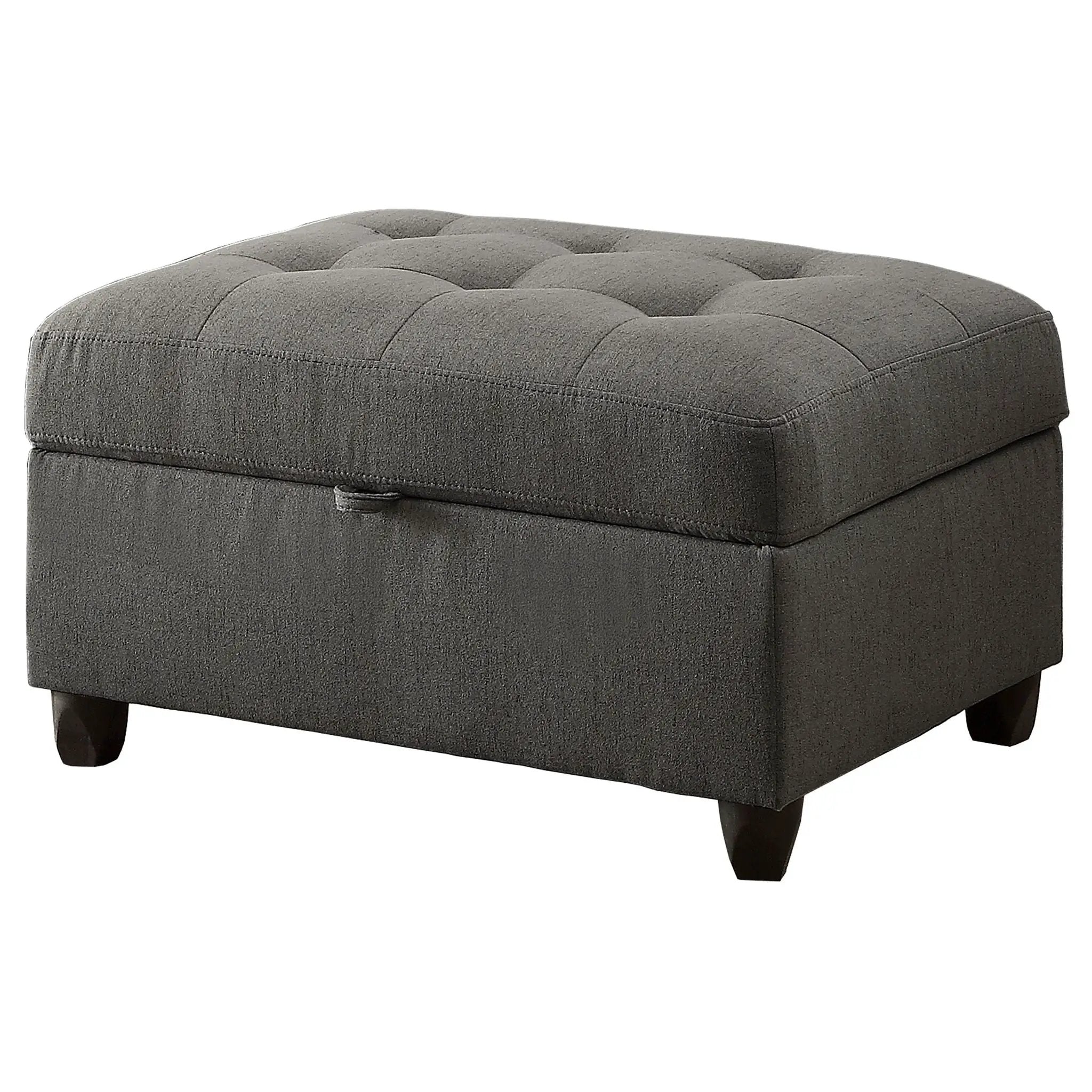 Stonenesse Rectangular Upholstered Storage Ottoman Grey by Unique Piece Furniture
