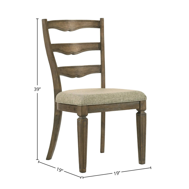 Parfield - Weathered Side Chair (Set of 2) - Light Brown / Oak by HouseOfZazla