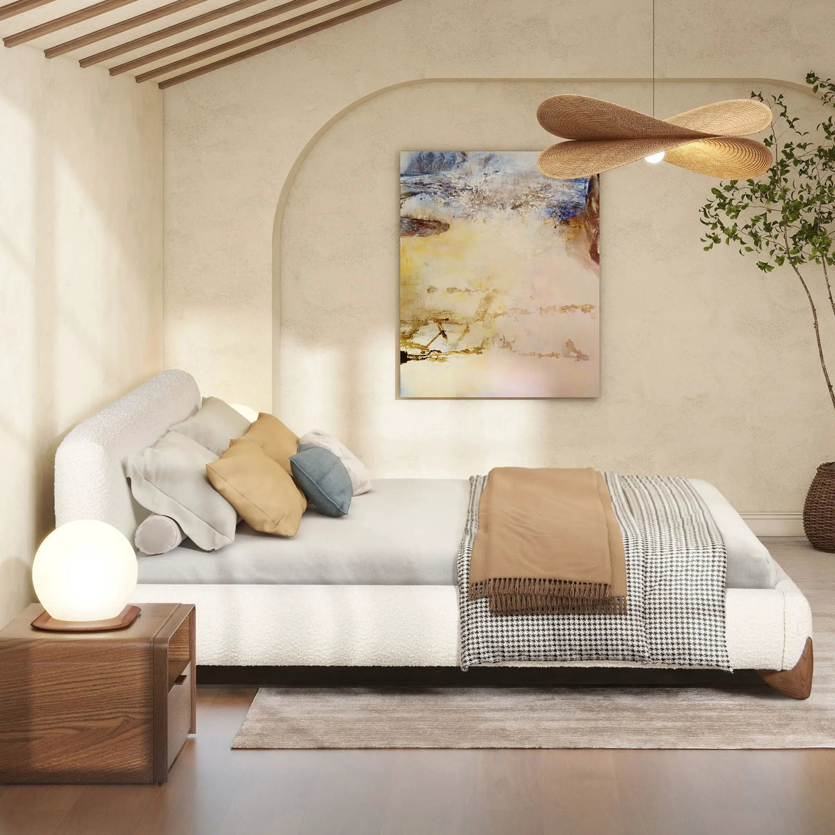 Alpine - Puffy Modern Platform Bed, photo 12 of 21