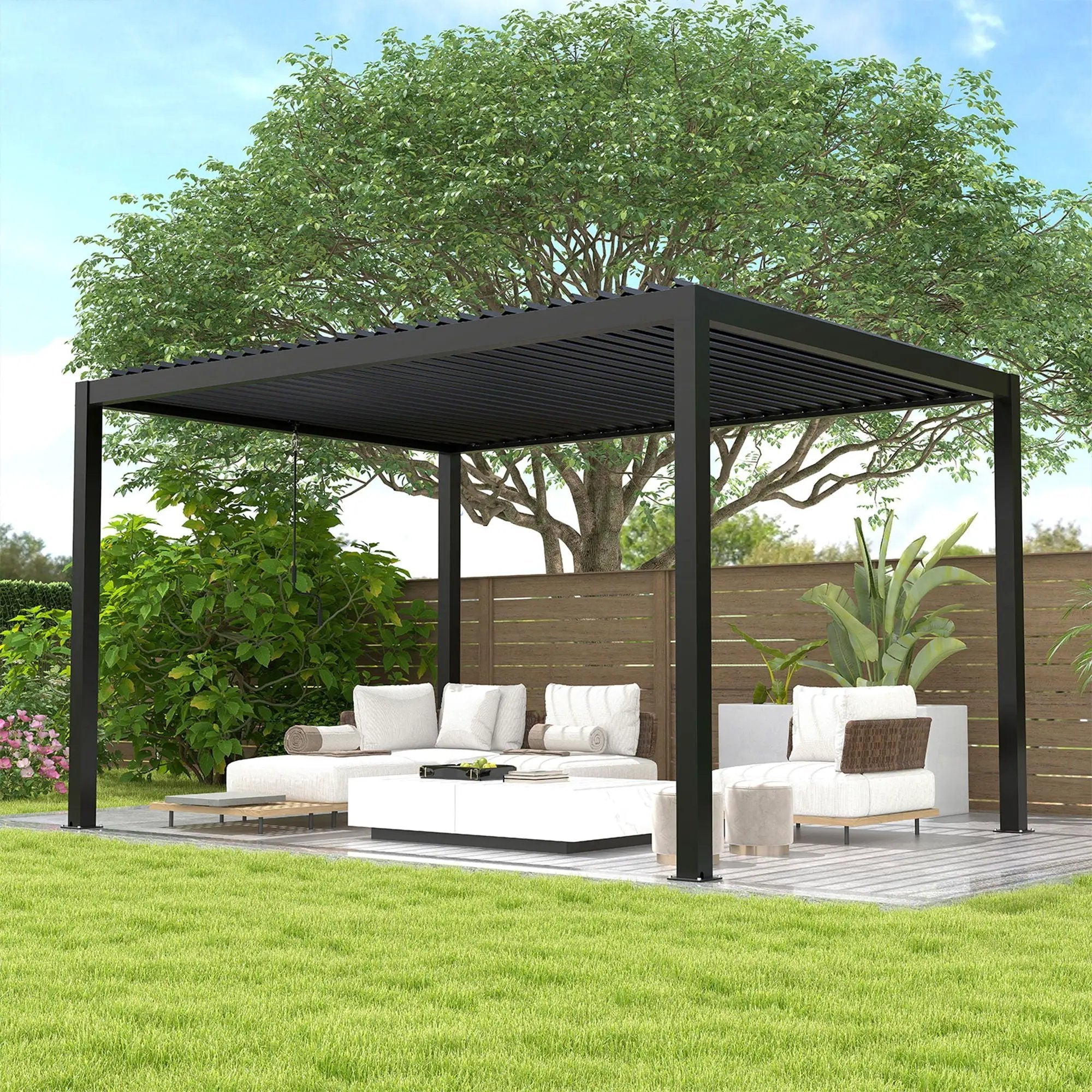 Louver Pergola Aluminium Frame & Louvers by Unique Piece Furniture