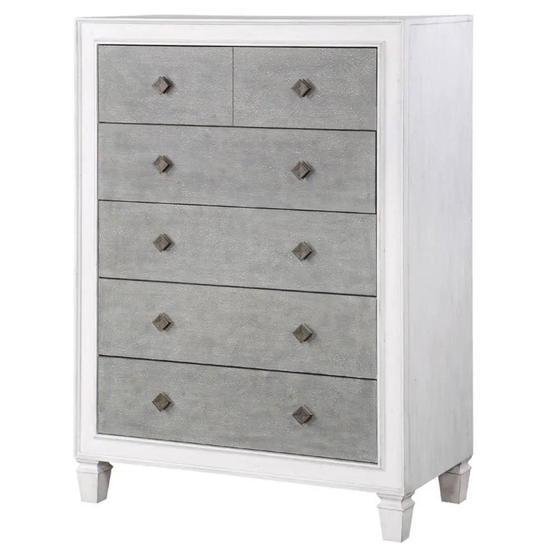 Katia - Chest - Rustic Gray & Weathered White by Unique Piece Furniture