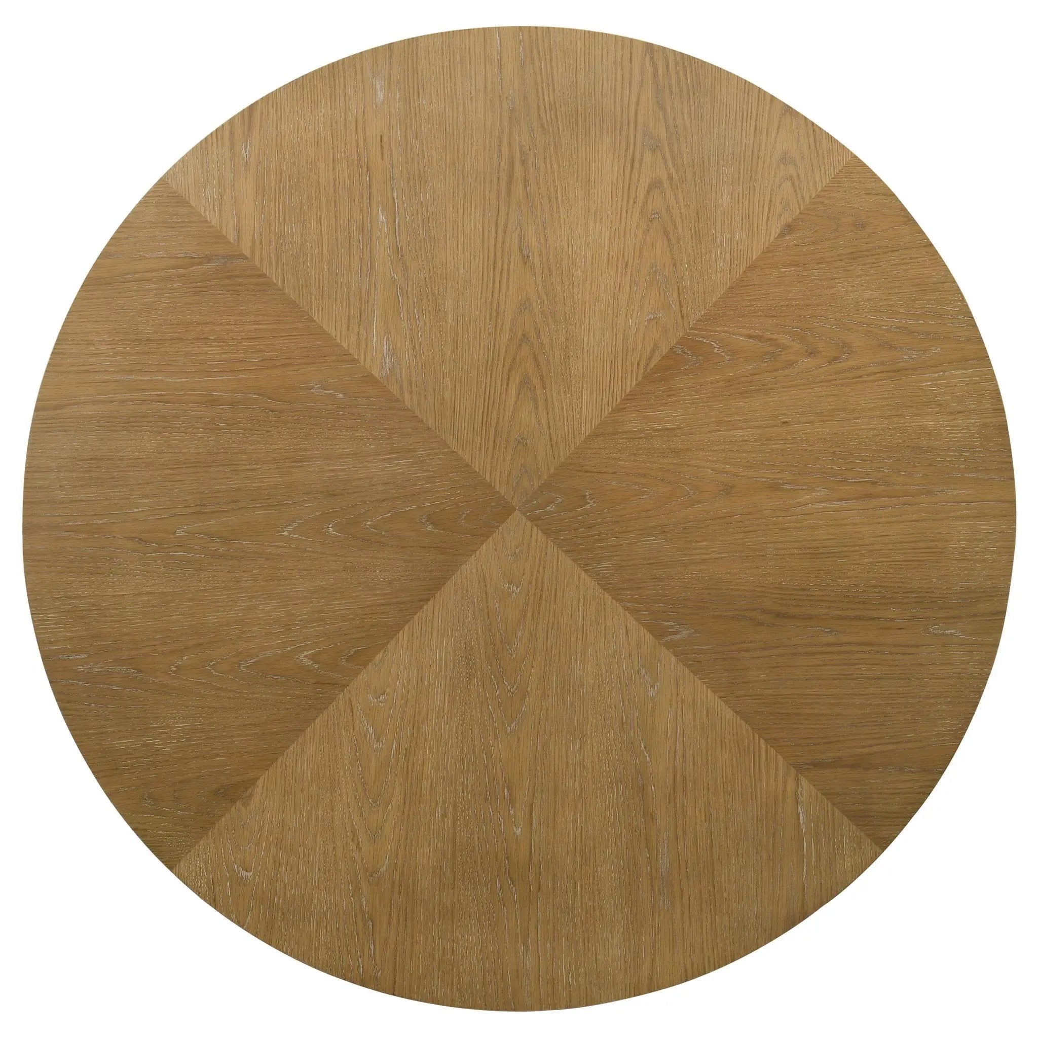Danvers Round 54-inch Wood Dining Table Brown Oak by Unique Piece Furniture