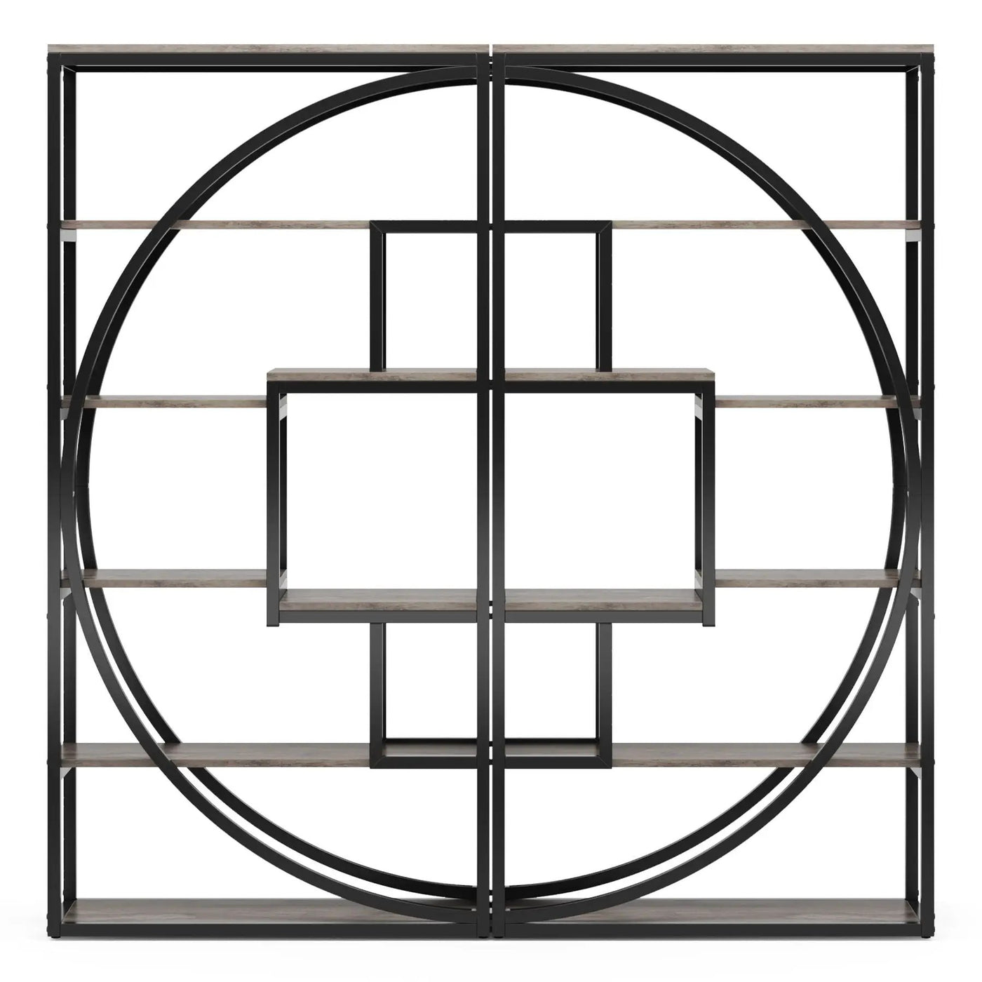5 Tier Etagere Bookshelf With 8 Open Shelves Organizer For Living Room by HouseOfZazla