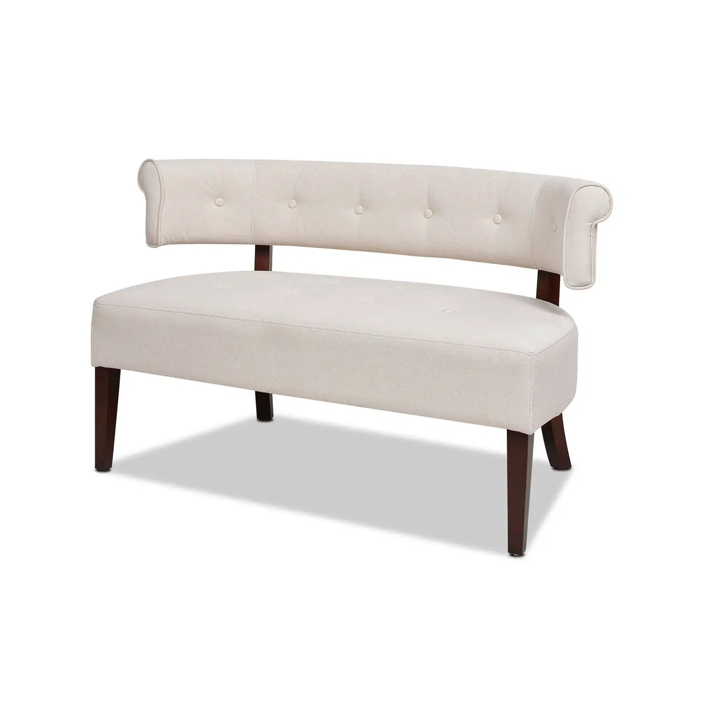 Jared - Versatile Roll Arm Tufted Bench Settee by HouseOfZazla