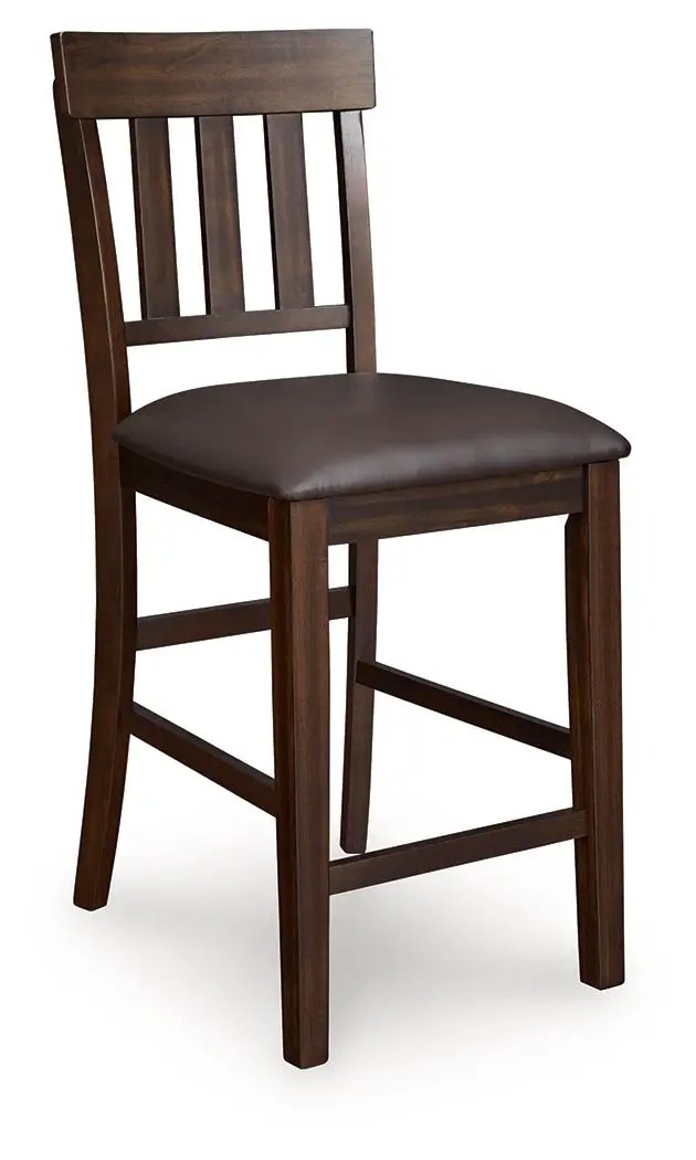 Haddigan - Upholstered Barstool (Set of 2) - Dark Brown by Unique Piece Furniture