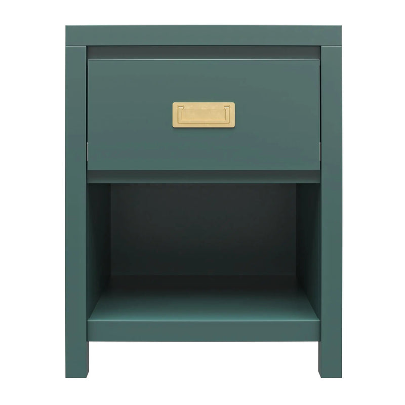 Haven - 1 Drawer Nightstand - Green by HouseOfZazla