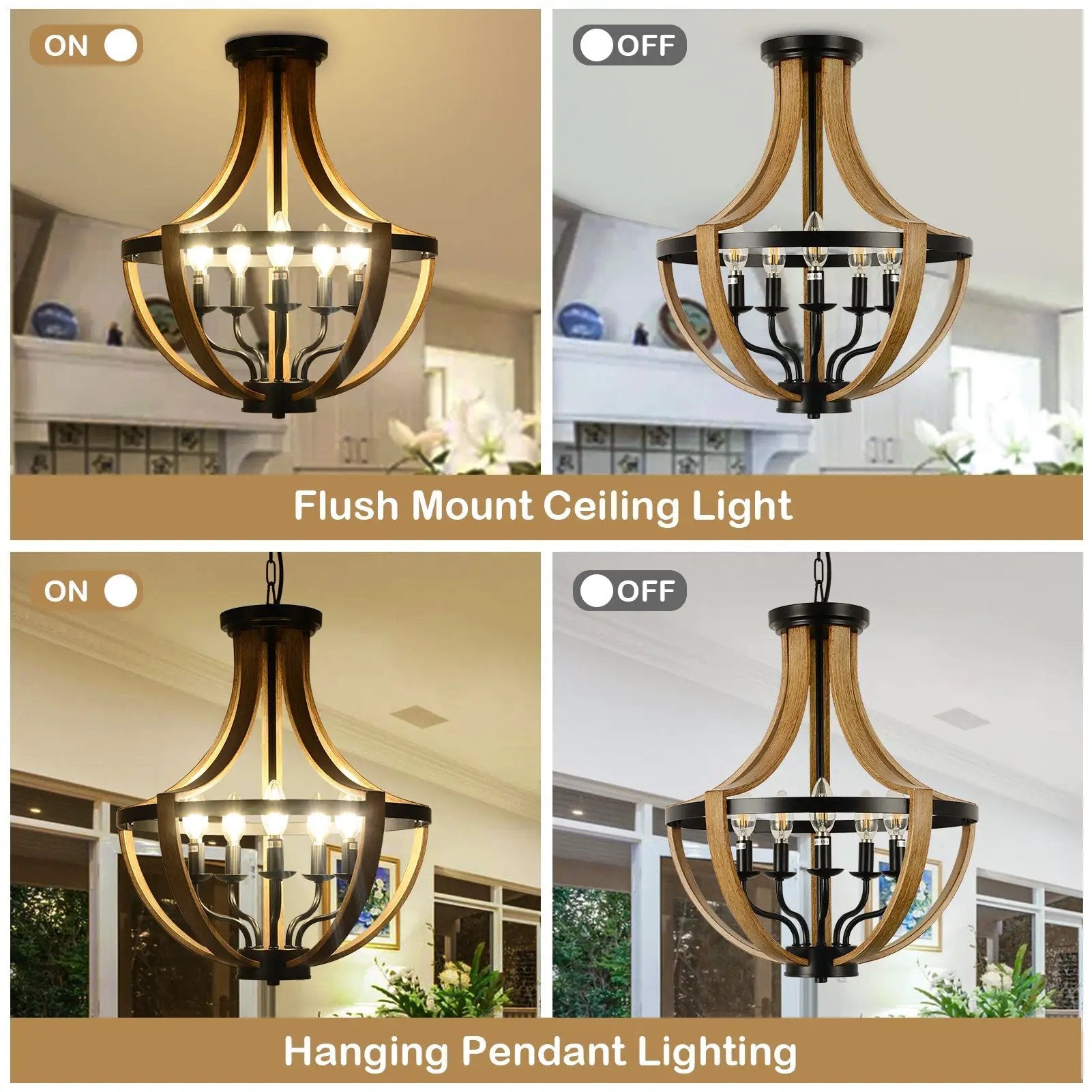 5-Light Modern Chandeliers by HouseOfZazla