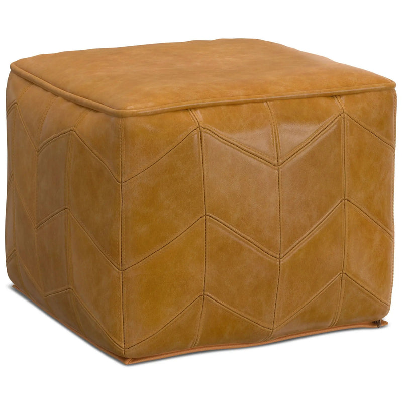 Morden - Square Pouf - Brown by HouseOfZazla