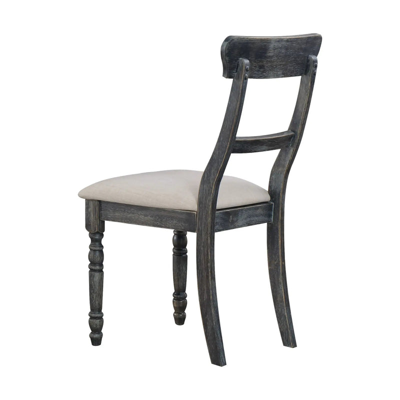 Leventis - Linen Weathered Side Chair (Set of 2) - Light Brown by Unique Piece Furniture