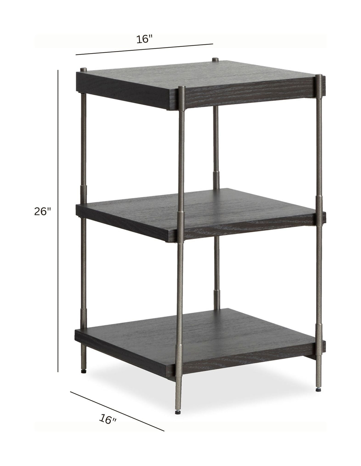 Spencer - Rectangular Accent Table - Dark Briarsmoke, photo 4 of 6