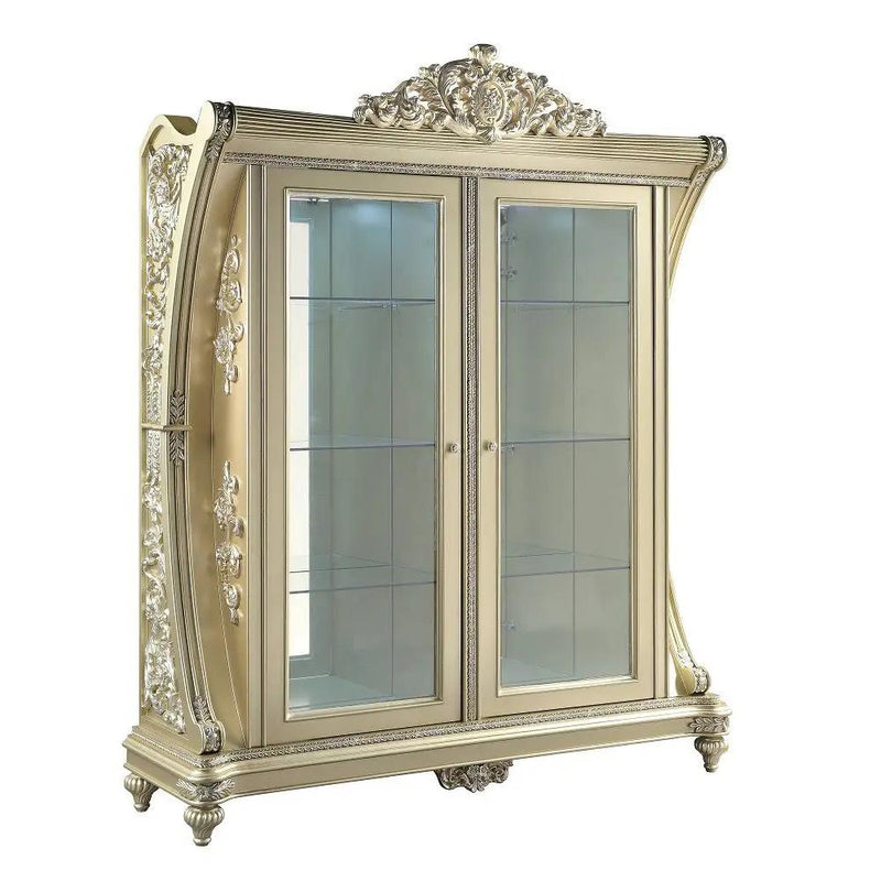 Vatican - Curio - Champagne Silver by Unique Piece Furniture