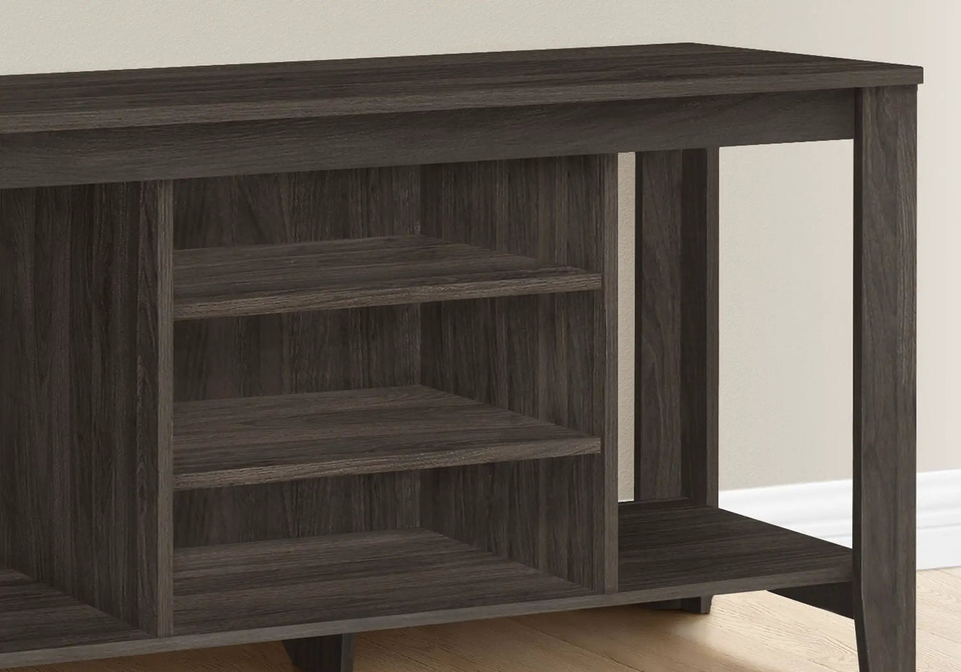 TV Stand, Console, Media Entertainment Center, Versatile Storage Shelves by HouseOfZazla