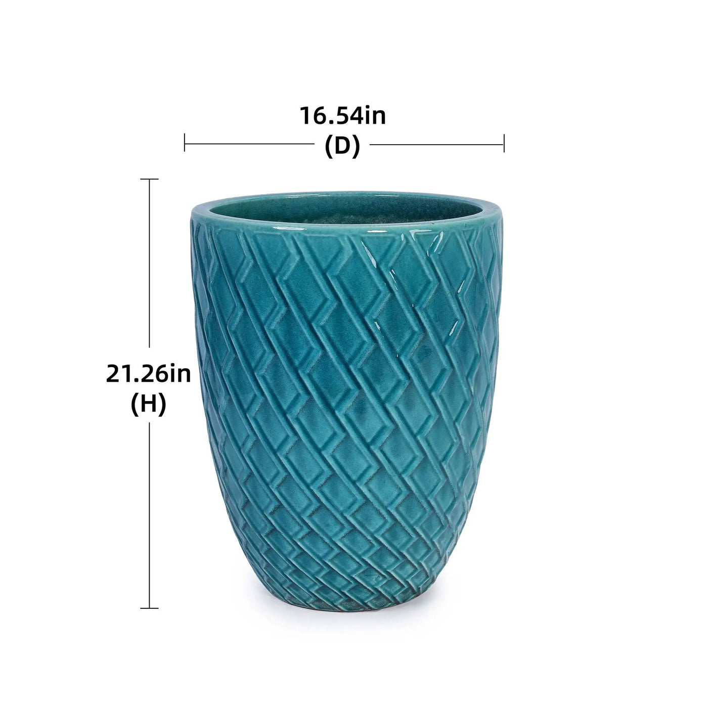 Ceramic Flowerpot, Planter For Patio, Garden, Windowsill by HouseOfZazla