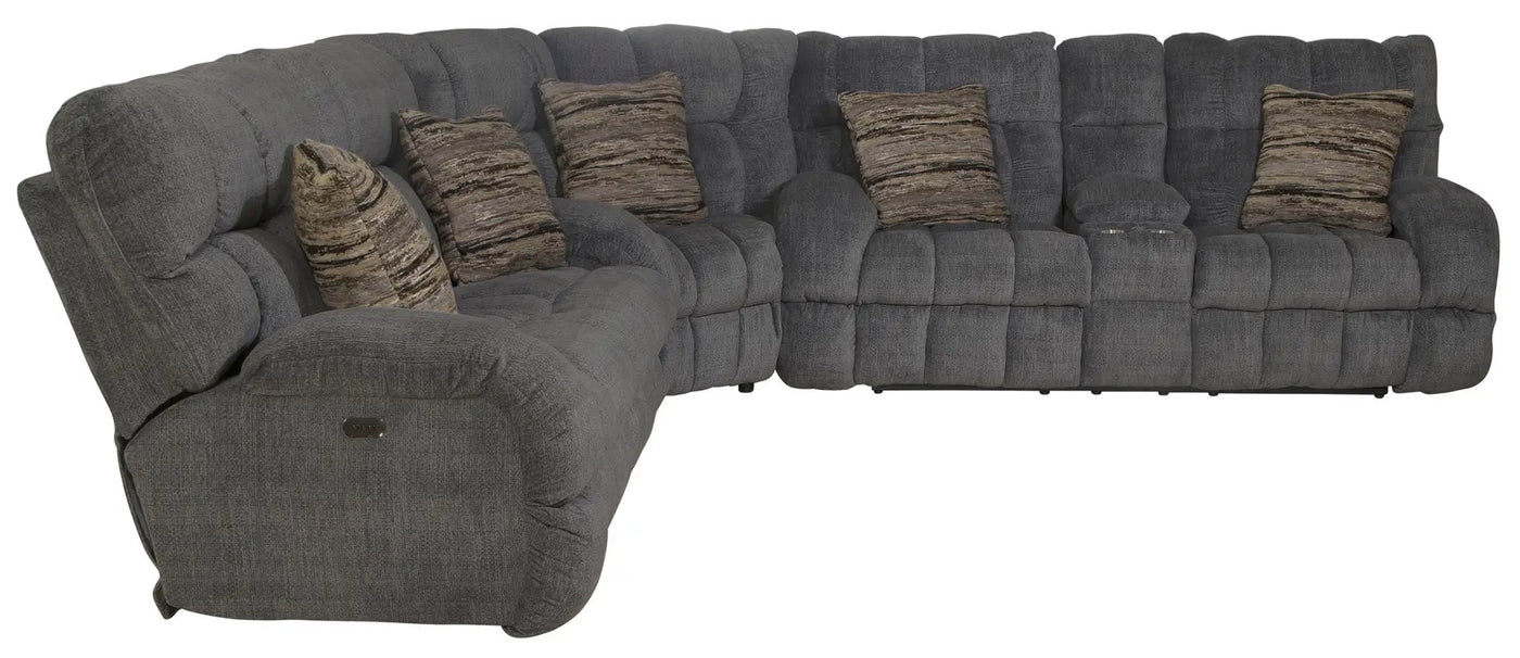 Ashland - Reclining Sectional With 4 Lay Flat Reclining Seats by Unique Piece Furniture