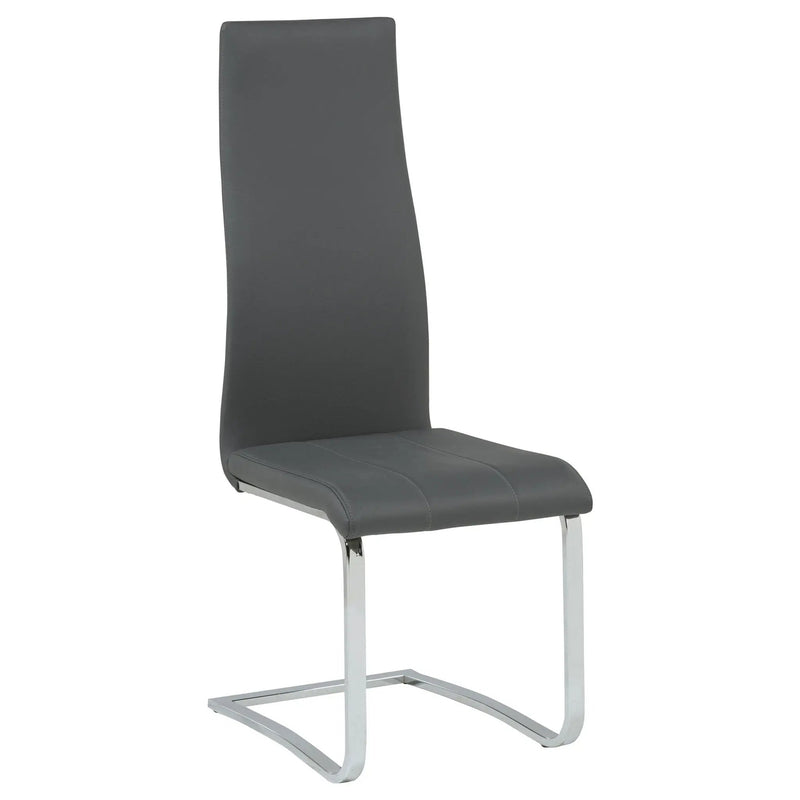 Montclair Upholstered Dining Side Chair Grey (Set of 4) by Unique Piece Furniture