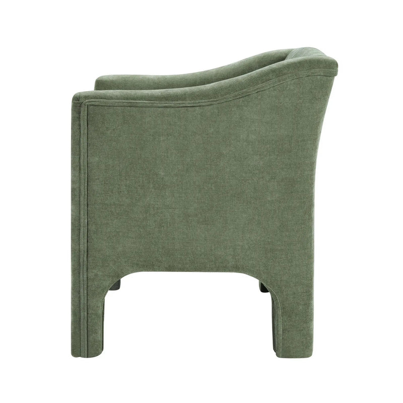 Barrel Accent Chair With Enclosed Arms by HouseOfZazla