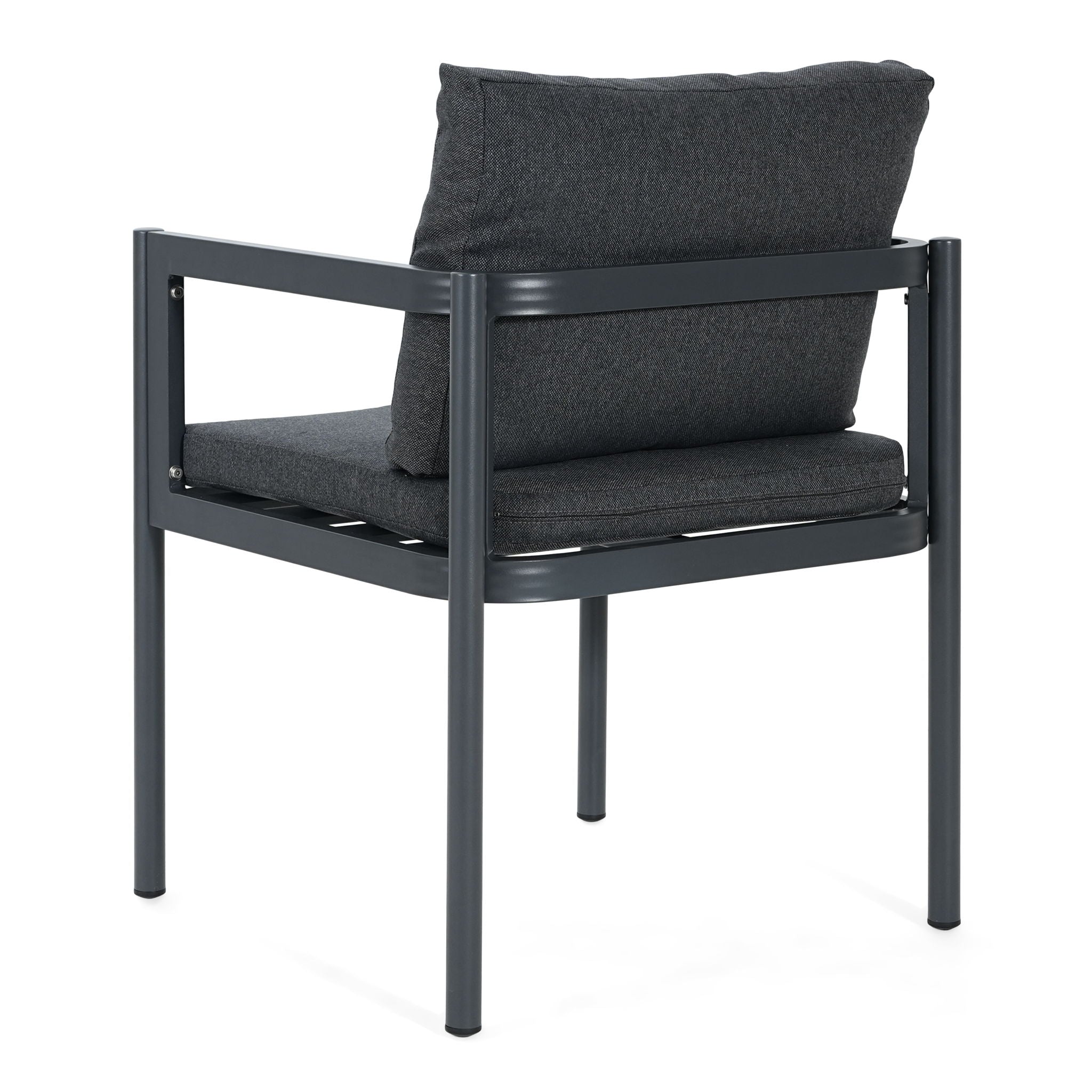 7 Piece Outdoor Dining Set With Table And 6 Chairs - Black / Gray / Teak by HouseOfZazla