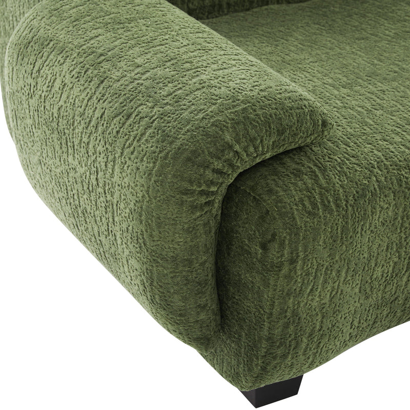 3 Seater Sofa Couch With Curved Armrests by HouseOfZazla