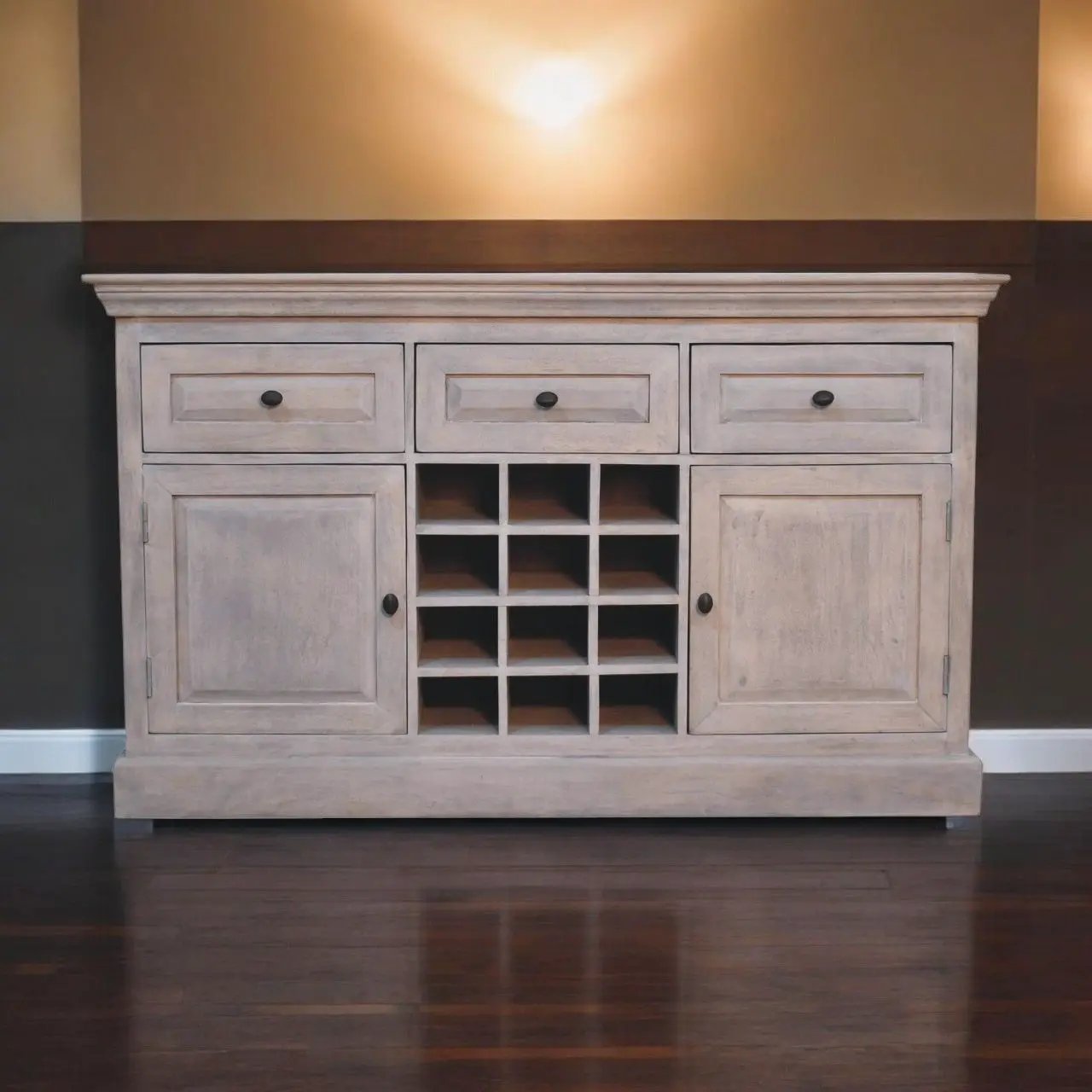 Wine Storage Unit - Gray Ash by Unique Piece Furniture