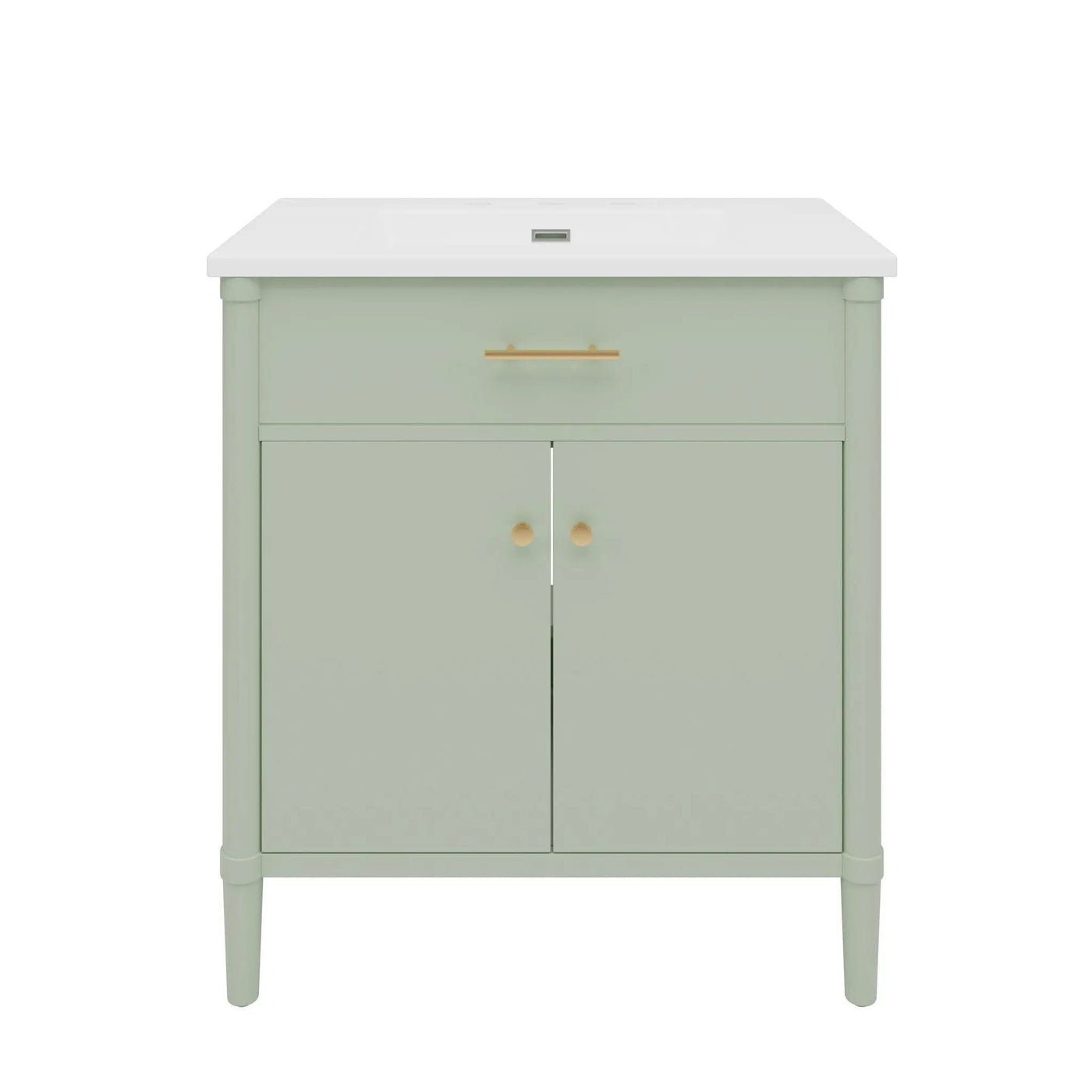 Bathroom Vanity With Sink, Soft Close Doors And Adjustable Shelf by HouseOfZazla