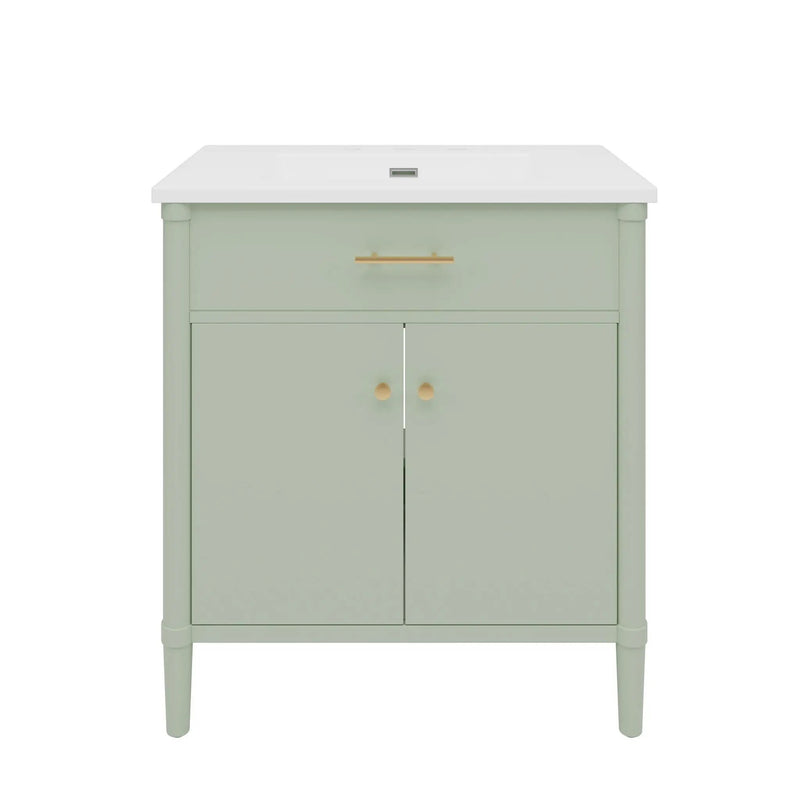 Bathroom Vanity With Sink, Soft Close Doors And Adjustable Shelf by HouseOfZazla