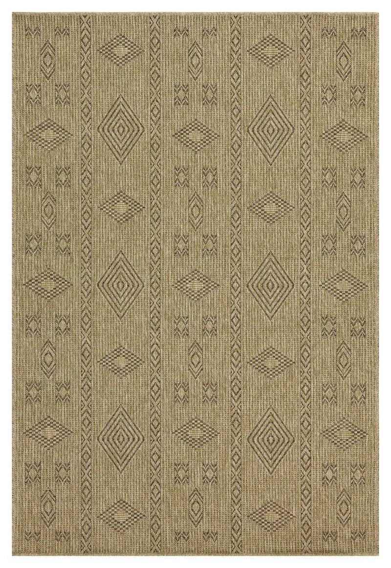Earth - 2'7" X 7'3" Indoor, Outdoor Area Rug - Jute, Mocha by Unique Piece Furniture