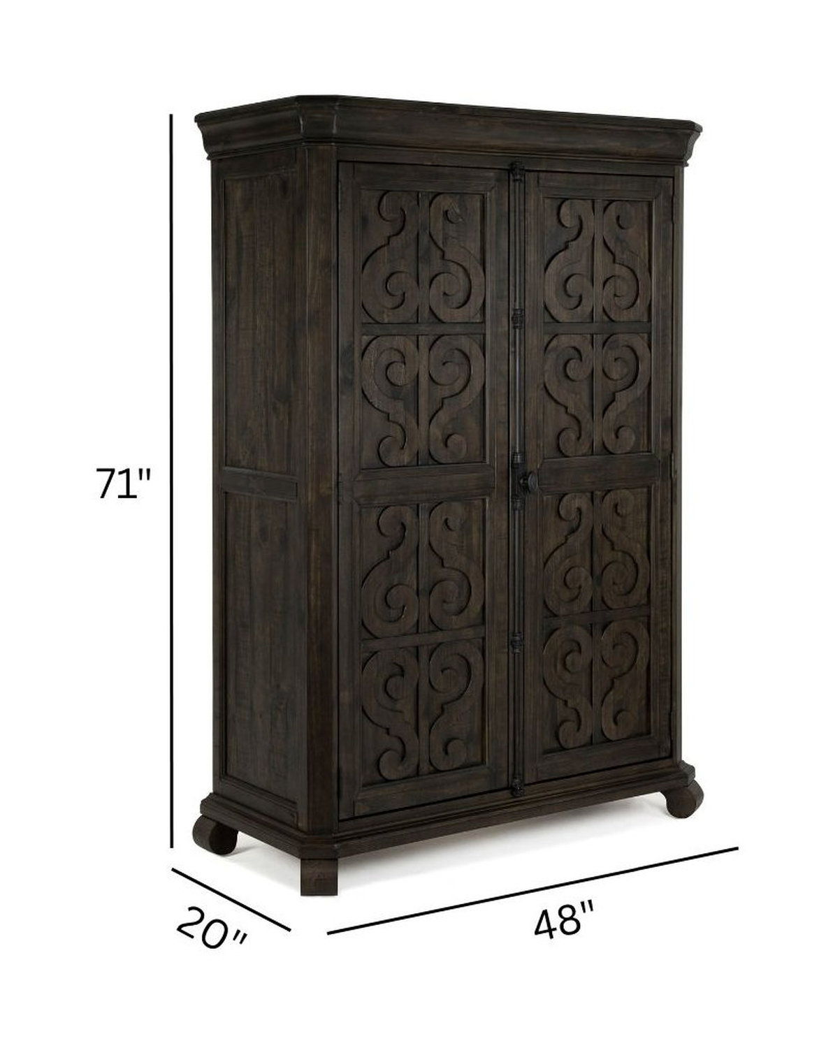Bellamy - Door Chest - Peppercorn, photo 5 of 5