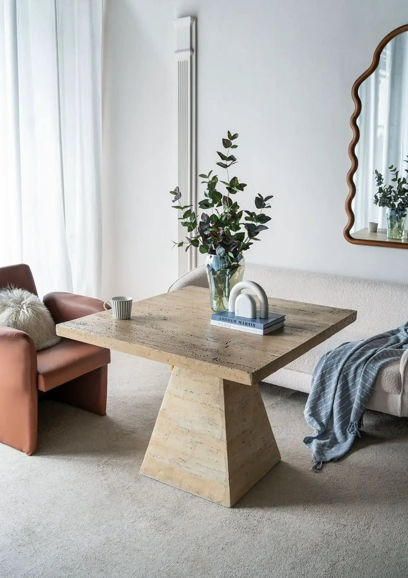 Square Dining Table With Pedestal Base by HouseOfZazla