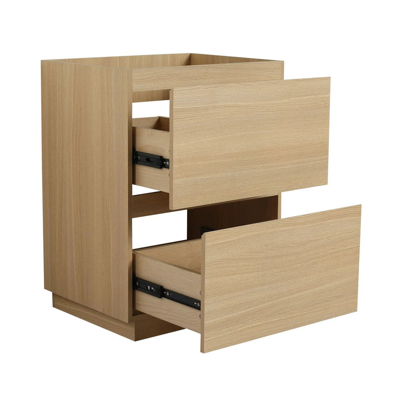 Modern Freestanding Bathroom Vanity Cabinet With Double Drawer