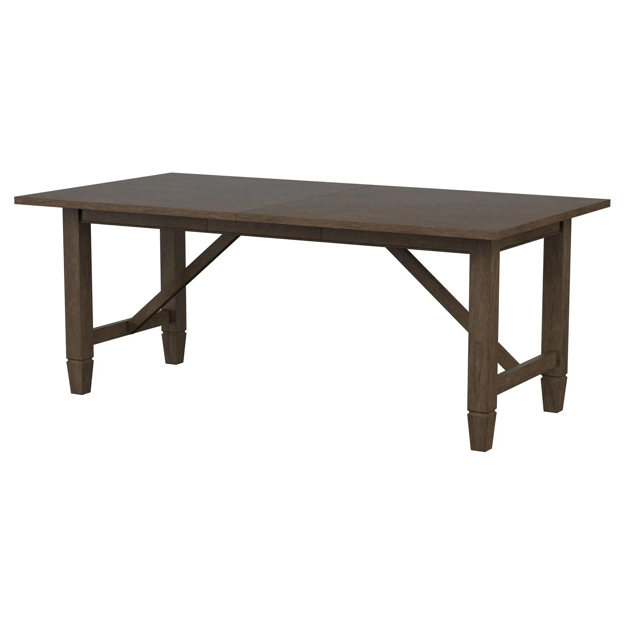 Jamie - Rectangular Dining Table With Extension Leaf - Light Brown by HouseOfZazla