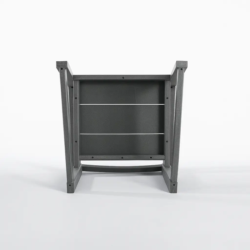 Grey HDPE Outdoor & Garden Armchairs with Backrest by HouseOfZazla