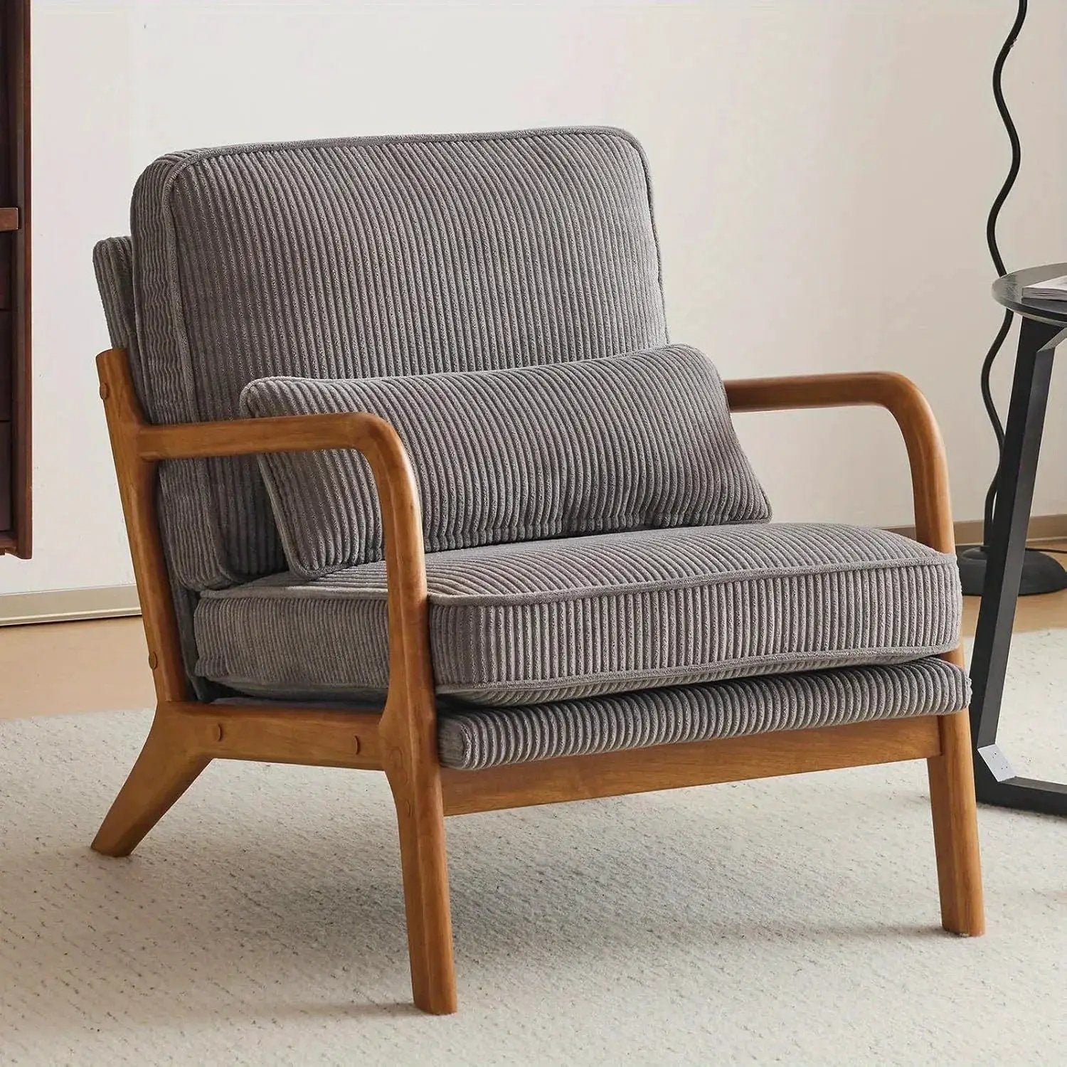 Accent Chair - Striped Blue White by House Of Avana