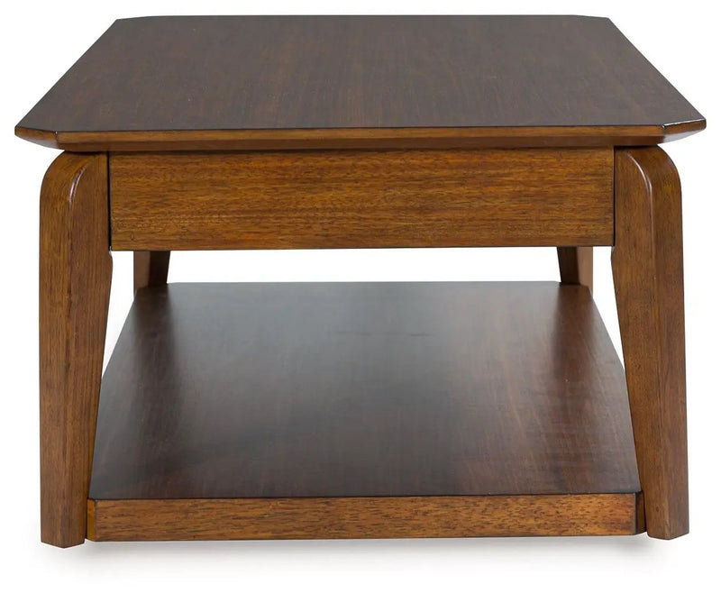 Trenmour - Rectangular Cocktail Table - Medium Brown by Unique Piece Furniture